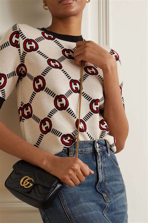 gucci gg marmont mini quilted leather bucket bag